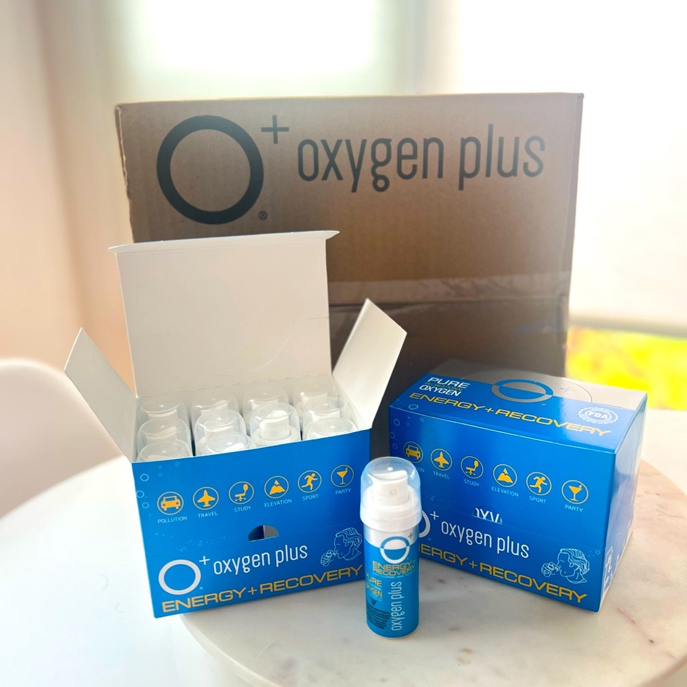 Oxygen Plus O+ mini canisters - 12 pack of mini bottles, brand new